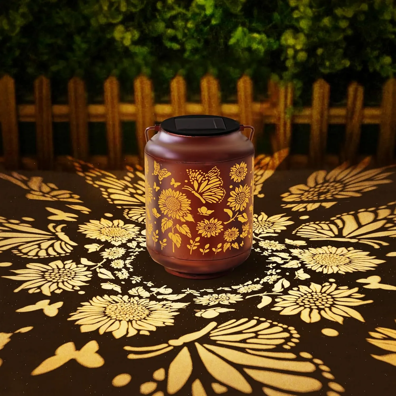 Birthday Gifts for Women Grandma Mothers Day Gifts for Mom Solar Lanterns Outdoor Waterproof Butterfly Garden Decor Hanging Metal Lights Outside for Yard,Patio,Backyard,Porch