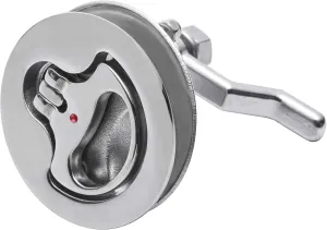 Boat Cam Latch, Marine 316 Stainless Steel Flush Pull Hatch Lift, Adjustable Locking Arm Height with Back Plate,Include Installation Screws