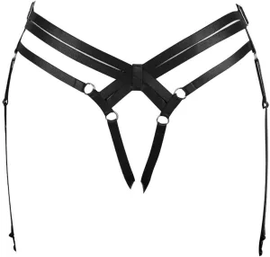 BODY CAGE Women's Leg Belt Harness Garter Shorts Long Tube Strap Punk Gothic Adjustable