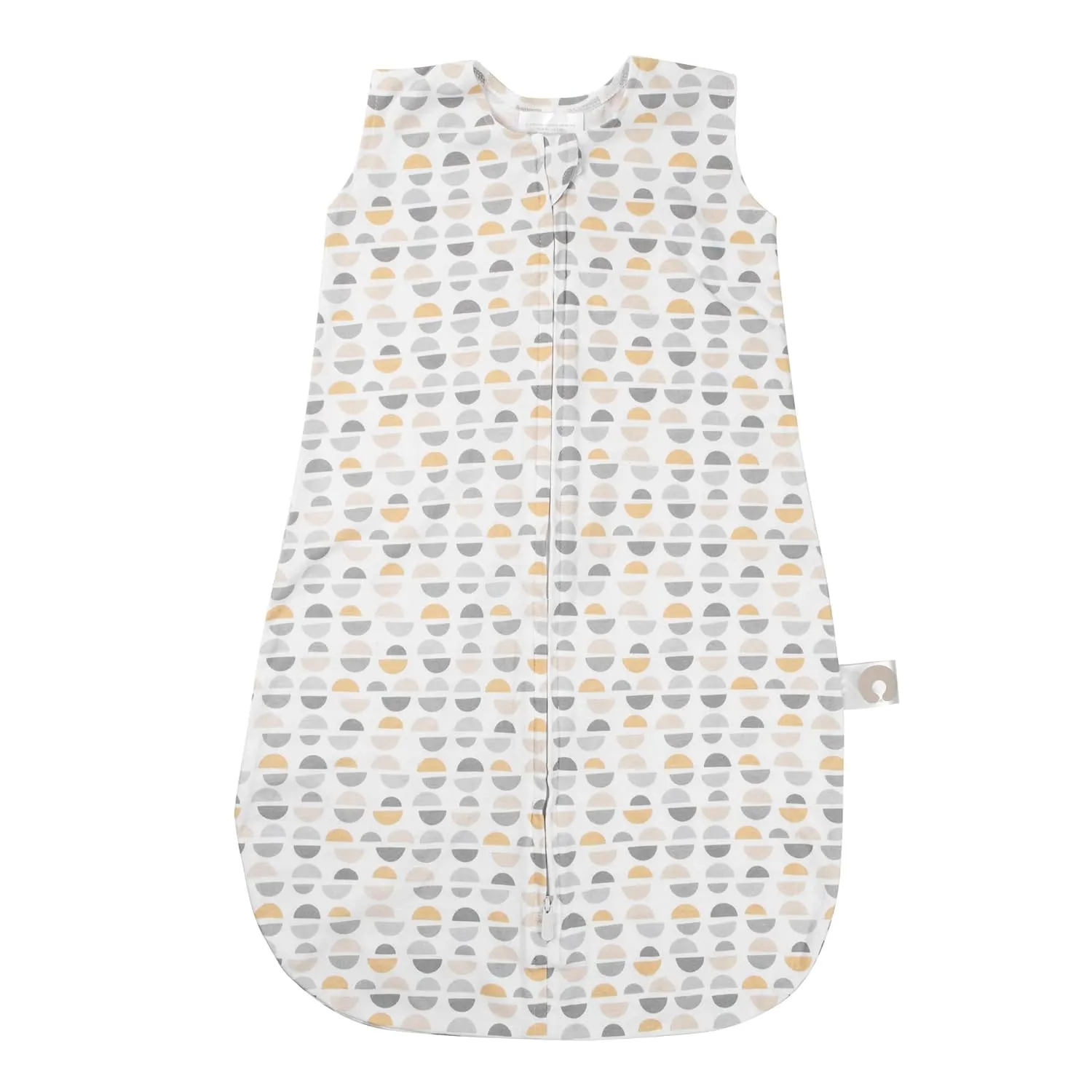 Boppy Baby Sleep Sack 12-18 Months, Wearable Blanket 0.5 TOG, 100% Cotton, 2-Way Zipper for Easy Diaper Changes, Baby Sleeping Bag & Machine Washable, Gray Gold Truffle