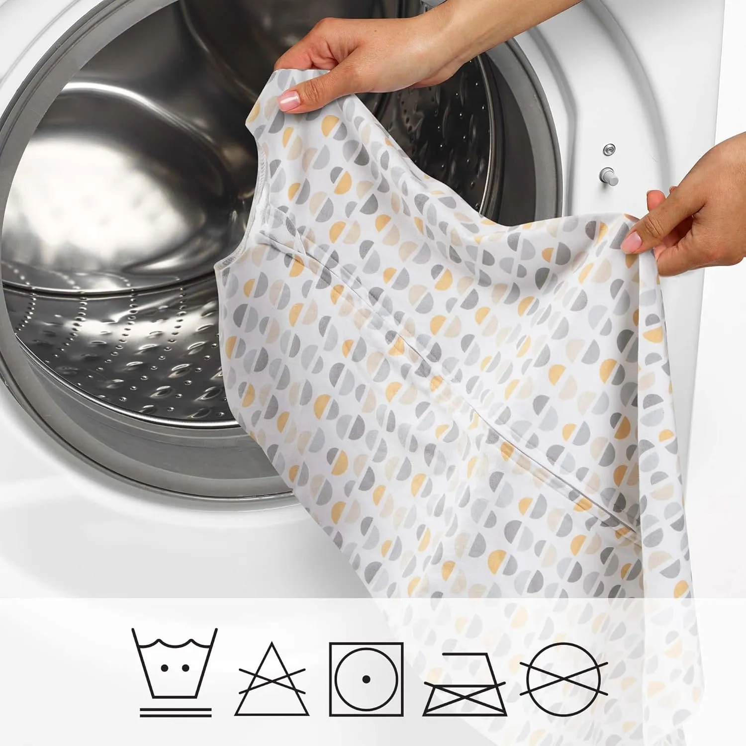 Boppy Baby Sleep Sack 12-18 Months, Wearable Blanket 0.5 TOG, 100% Cotton, 2-Way Zipper for Easy Diaper Changes, Baby Sleeping Bag & Machine Washable, Gray Gold Truffle
