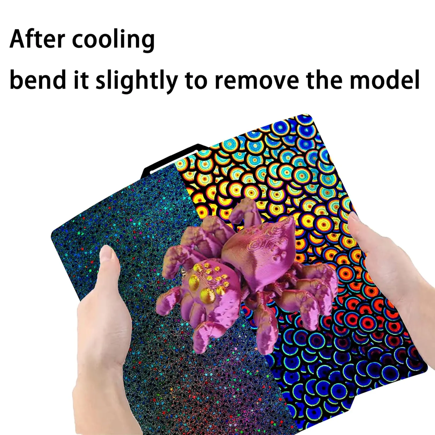 Build Plate for Bambu Lab P1S/X1C/X1/X1E/P1P/A1: TinytreesSmooth PEI H1H Carbon PET PEO PEY Sheet Bed Plate P1S Build Plate for 3D Printing Hobbyist, 257 X 257mm (PEY-Starry   PEK-Kaleidoscope)