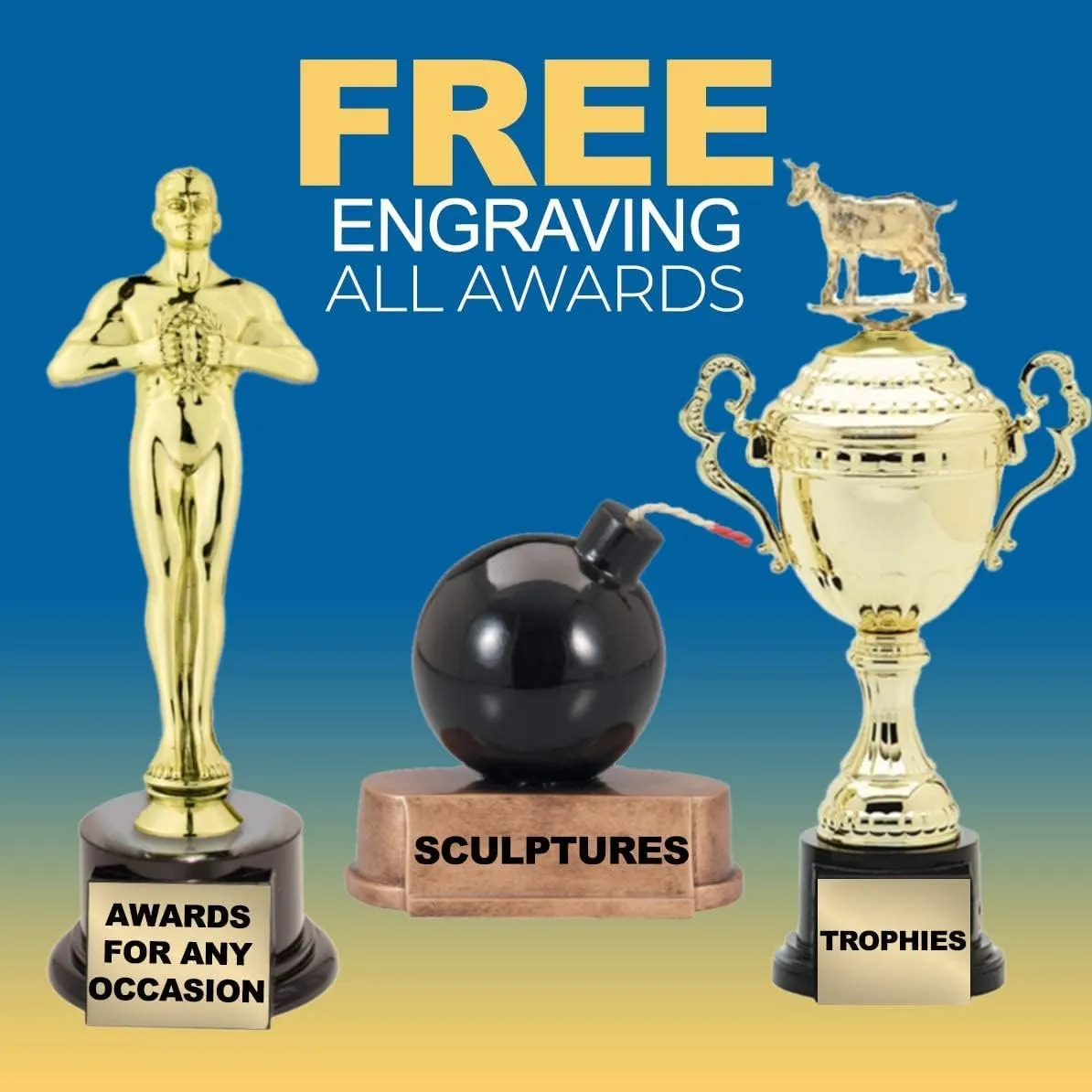 Burst Thru Plaque or Trophy - Engraving Included