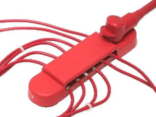 Busbar – 12-Point Power Distribution Block (240A Rating) - #8 Terminal Screws & 1/4" Stud – Pair of Red & Black Bus Bar