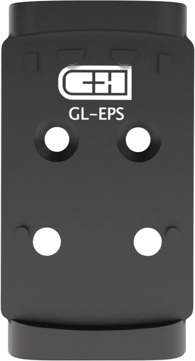 C H Precision Optic Adapter Plate Compatible with Glock 17 19 MOS to Holosun EPS | EPS Carry | Made in The USA
