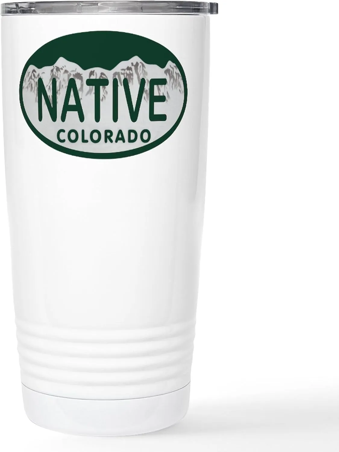 CafePress Native Colo License Plate Stainless Steel Travel M 20 oz. Insulated Stainless Steel Coffee Tumbler