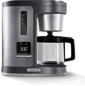 Calphalon BVCLDCG1 Perfect-Brew 10-Cup Coffee Maker, Dark Stainless Steel