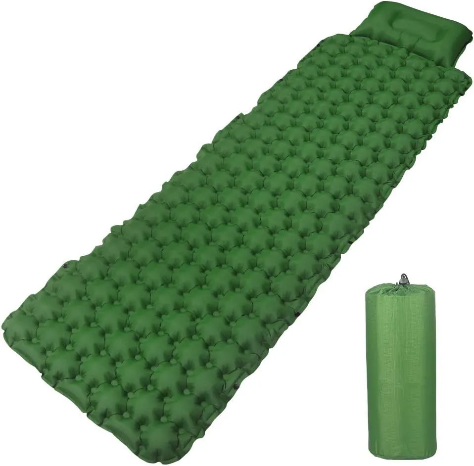 Camping Air Mattress Pad ,Backpacking Inflatable Camping Sleeping Bed Mat