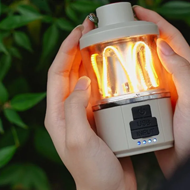 Camping Household Outdoor Tent Light Multifunctional Rechargeable Power Torch