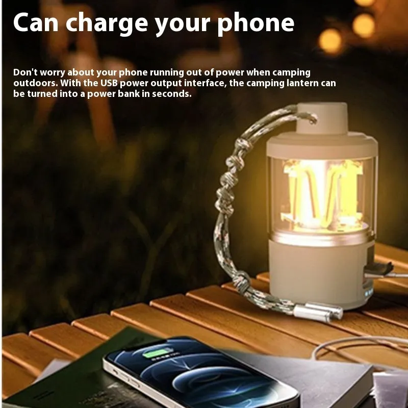 Camping Household Outdoor Tent Light Multifunctional Rechargeable Power Torch
