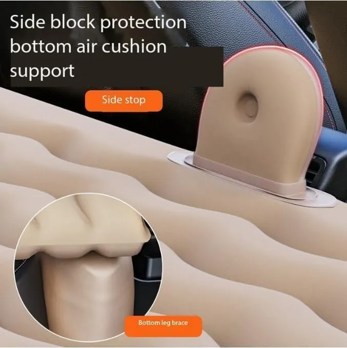 Car Air Mattress Back Seat for Ford Escape,Double Side Flocking Car Bed Portable Air Mattress Car Sleeping Mattress Car Accessories Cars Camping Bed,Black