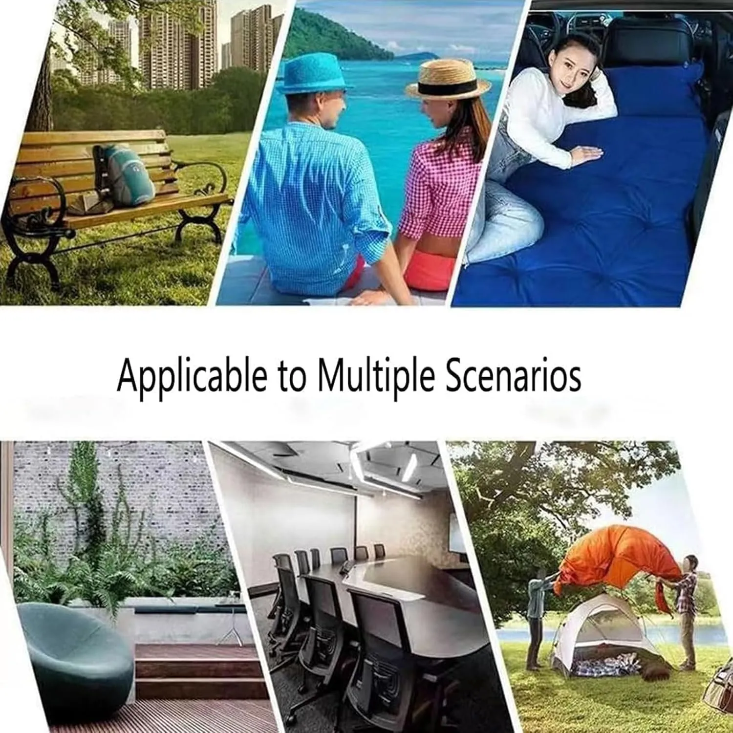 Car Air Mattress for Cadillac Escalade (7Seats) 2021 2022 2023, Folding Double Travel Trunk Sleeping Beds Multi Functional Portable Camping Equipment,B
