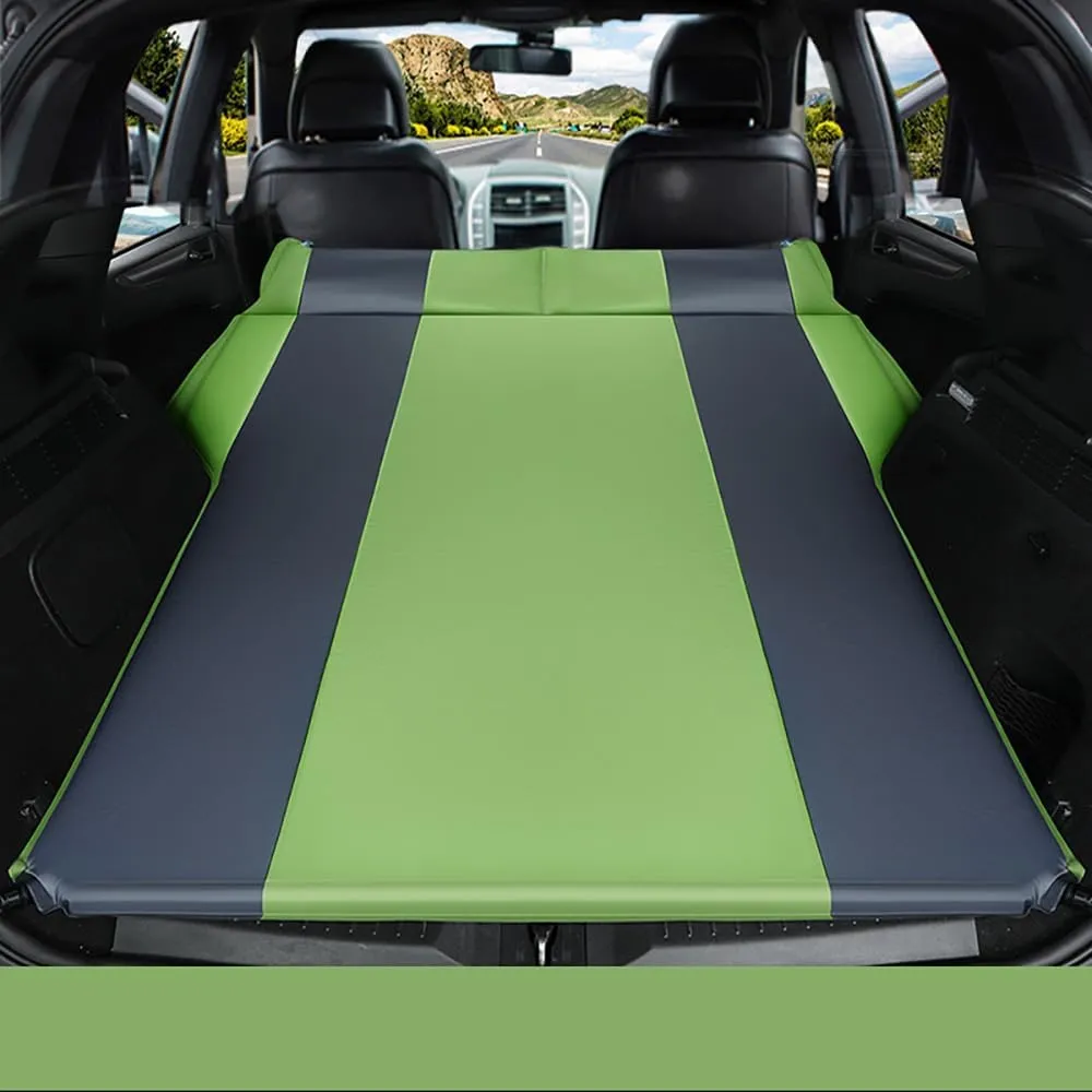 Car Automatic Inflatable Bed for HAVAL H8 2012 2013 2014 2015 2016 2017 2018, Portable Movable Thickened Trunk Sleeping Bed Outdoor Camping Hiking Air Mattress,Green