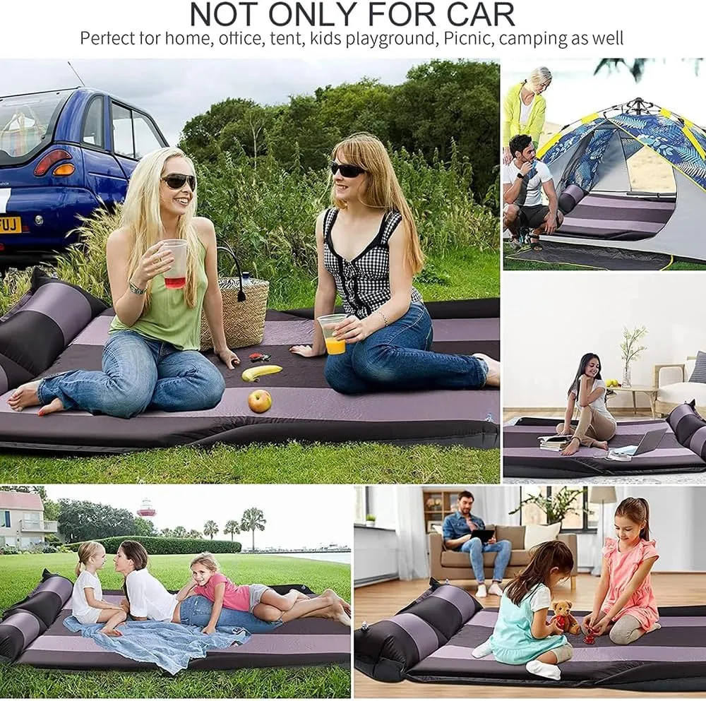 Car Automatic Inflatable Bed for Lynk & Co 08 EV 2023 2024, Portable Movable Thickened Trunk Sleeping Bed Outdoor Camping Hiking Air Mattress,Red
