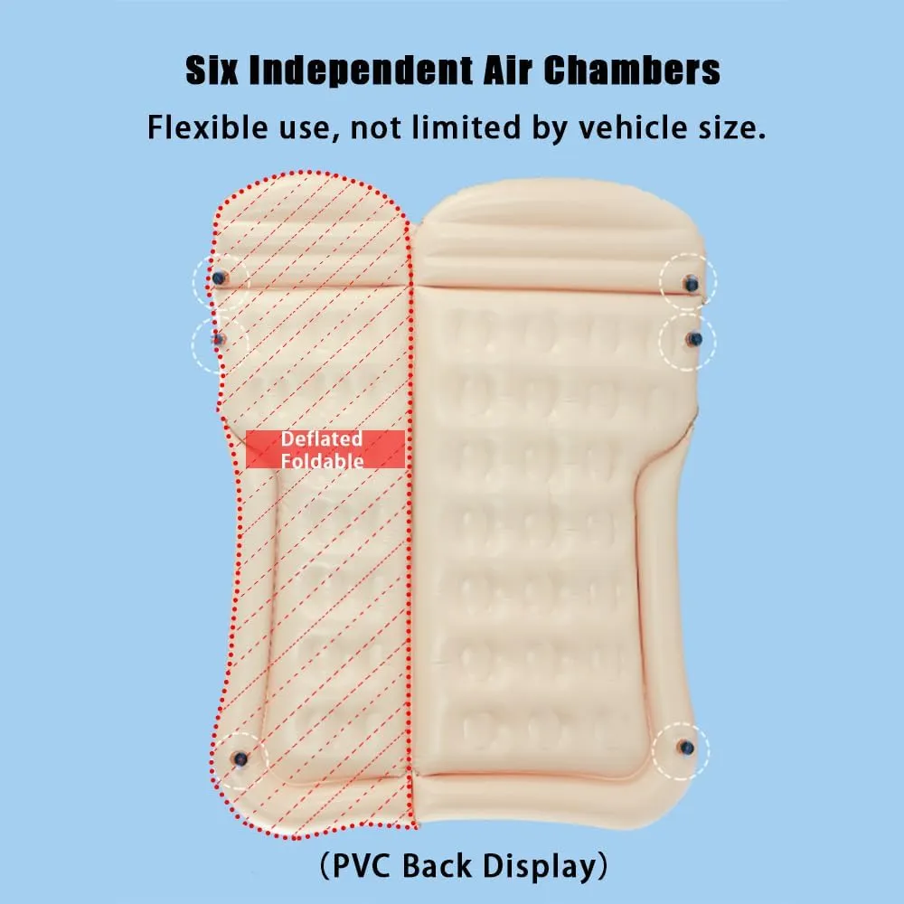Car Inflatable Air Mattress for BMW iX 2021 2022 2023 2024 Portable Boot Air Mattress Cushion Outdoor Travel Camping Sleeping Gear Accessories,Black