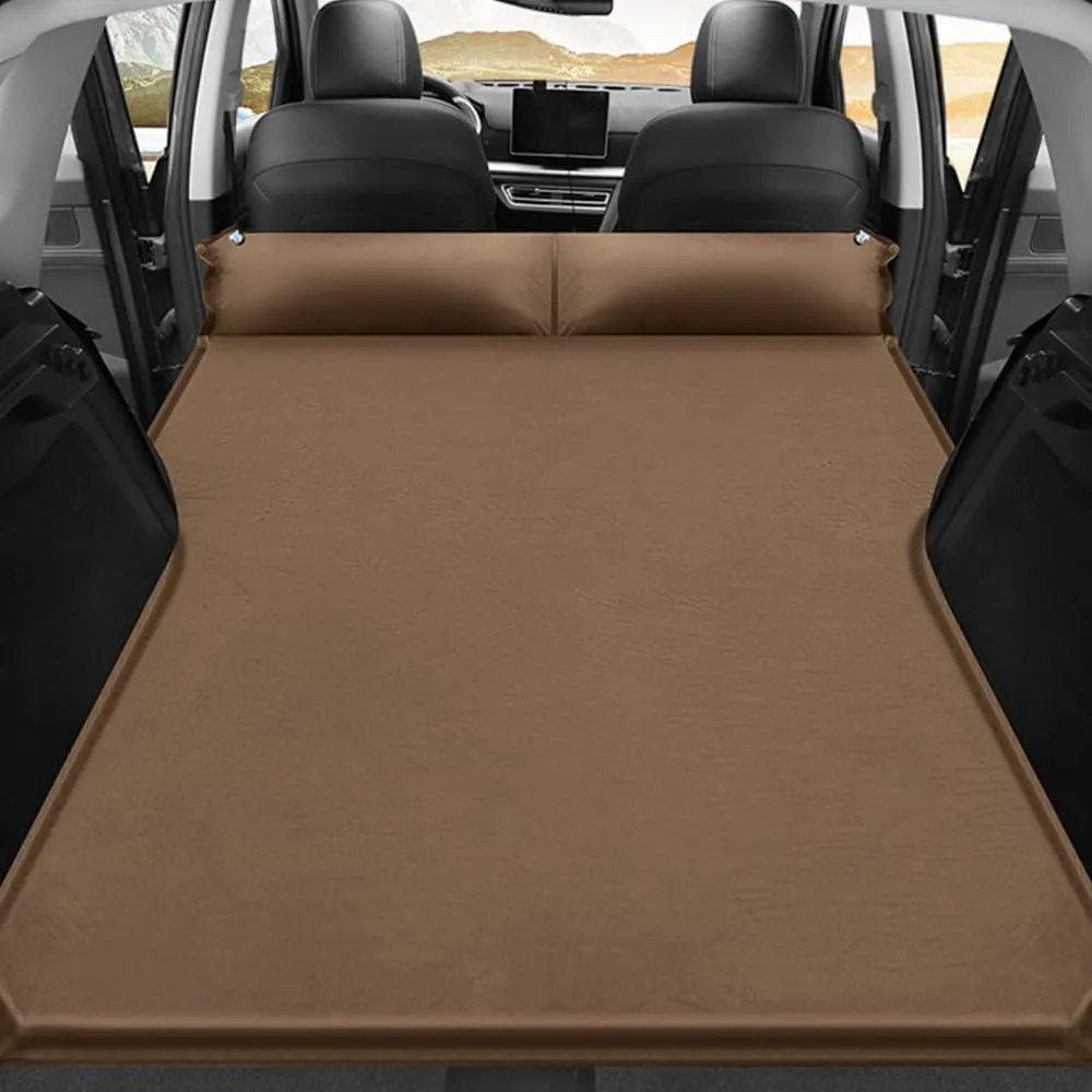 Car Inflatable Mattress for Infiniti QX50 QX60 QX80 QX30 Q50 Q60 Q70 G25 G35 G37 Coupe Portable Air Sleeping Bed with Pillow Camping Travel Cot Inflatable Trunk Sleeping Pad,Brown