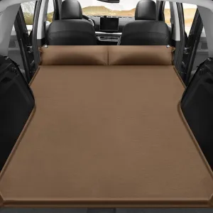 Car Inflatable Mattress for Infiniti QX50 QX60 QX80 QX30 Q50 Q60 Q70 G25 G35 G37 Coupe Portable Air Sleeping Bed with Pillow Camping Travel Cot Inflatable Trunk Sleeping Pad,Brown