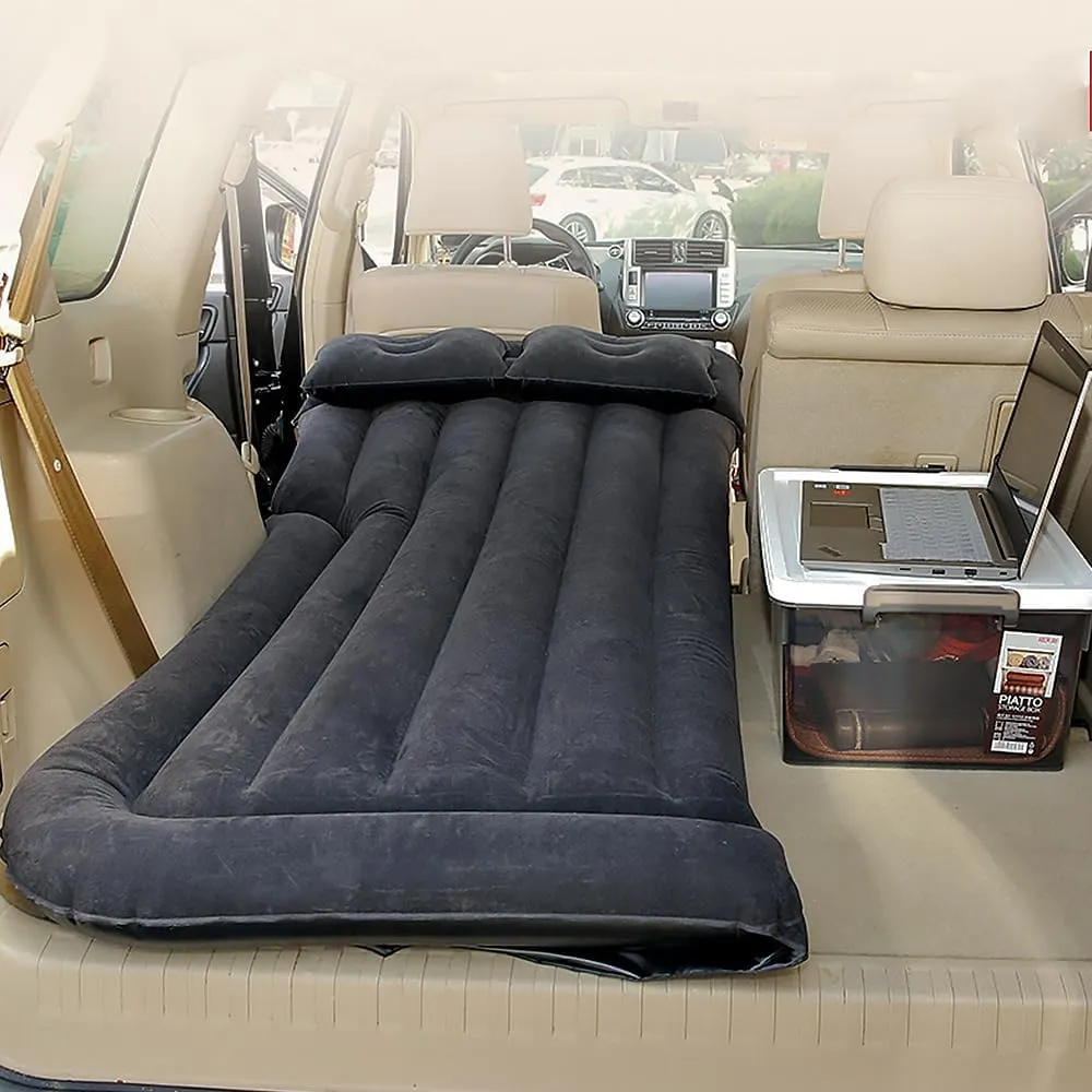 Car Inflatable Mattress for Smart Fortwo 451 2009 2010 2011 2012 2013 2014 Rear Trunk Air Cushion Camping Travel Folding Self Inflating Sleeping Pad Back Seat Air Mattresses,Black
