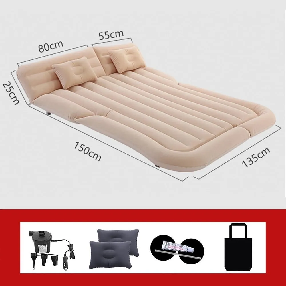 Car Inflatable Mattress for Smart Fortwo 451 2009 2010 2011 2012 2013 2014 Rear Trunk Air Cushion Camping Travel Folding Self Inflating Sleeping Pad Back Seat Air Mattresses,Black