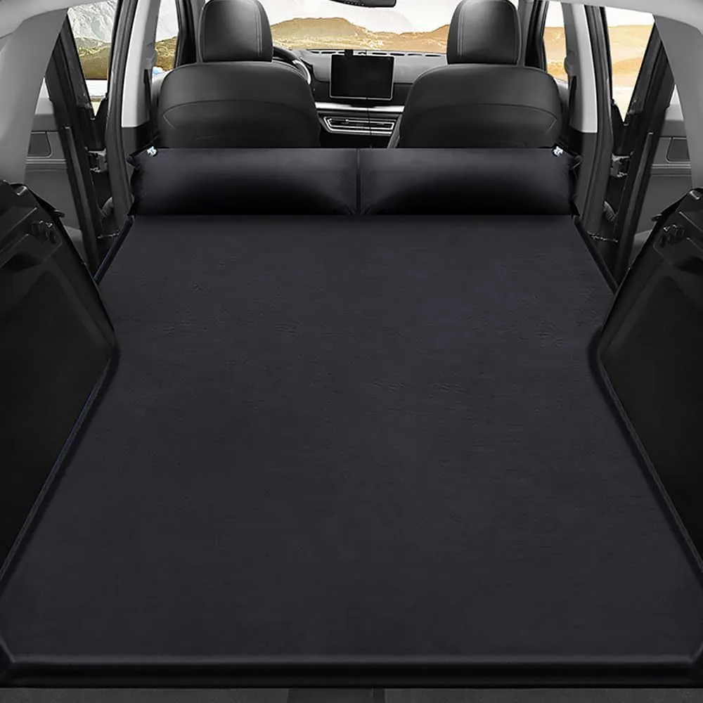Car Inflatable Mattress for Toyota Grand Highlander 7 Seater 2024 2025 Portable Air Sleeping Bed with Pillow Camping Travel Cot Inflatable Trunk Sleeping Pad,Black