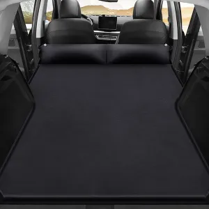 Car Inflatable Mattress for Toyota Grand Highlander 7 Seater 2024 2025 Portable Air Sleeping Bed with Pillow Camping Travel Cot Inflatable Trunk Sleeping Pad,Black