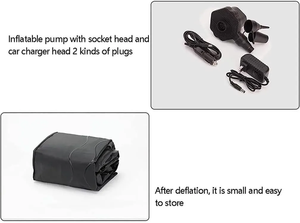 Car Inflatable Mattress, for Volvo XC40 XC60 XC90 Rest Sleeping Portable Outdoor Travel Camping Air Beds, Auto Accessories,A-Black 01