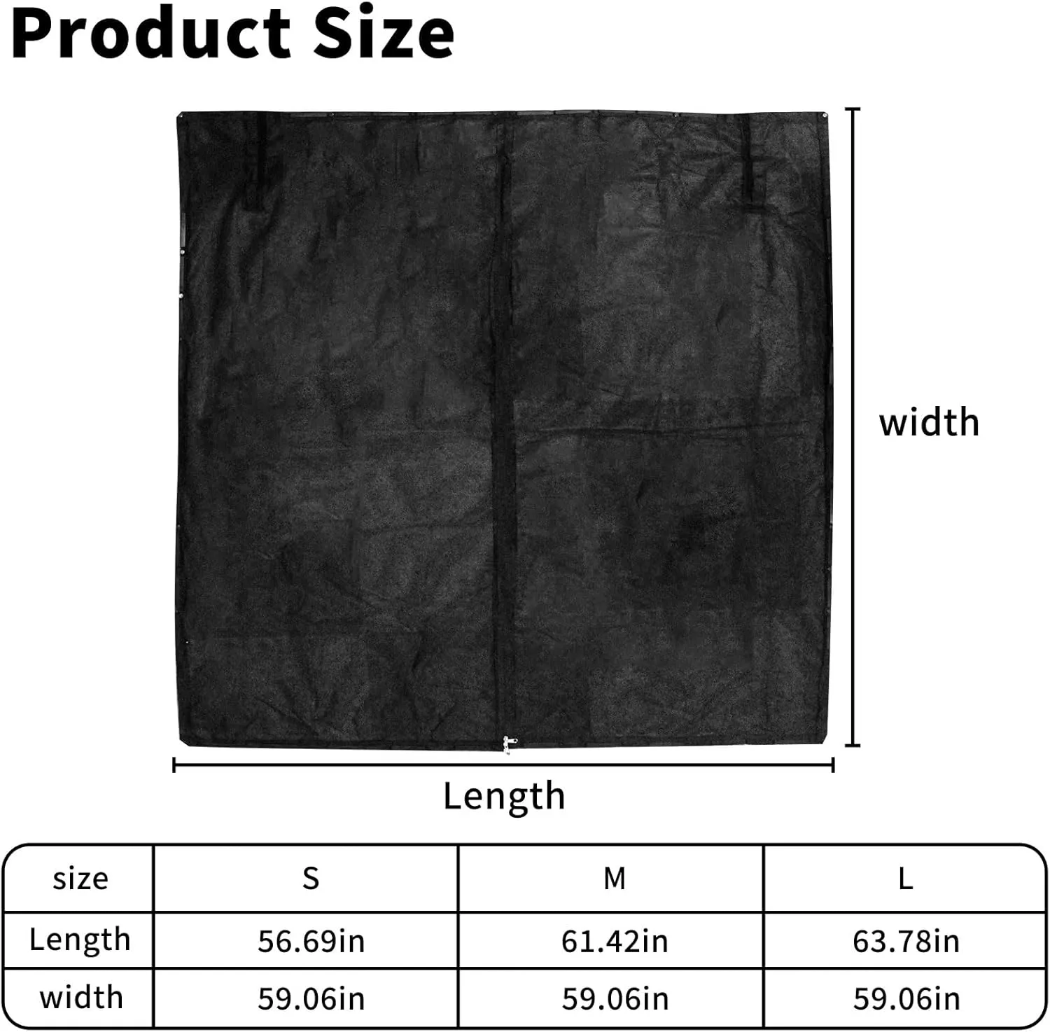 Car Magnetic Mosquito Net Curtain with Double-Headed Zipper, Strong Magnetic Strips & Hook-and-Loop Fixation for Trunk Windproof Anti-Insect Screen, Ventilated Mesh for Camping Fishing Road Trips (L)