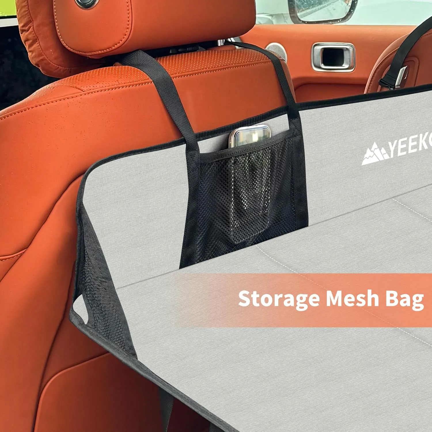 Car Rear Seat Mattress Extension Plate, Foldable Back Seat Extender, Portable Mattress for Sleeping, Increase Travel Trunk Space and Car Bed Camping Space for Model Y/3