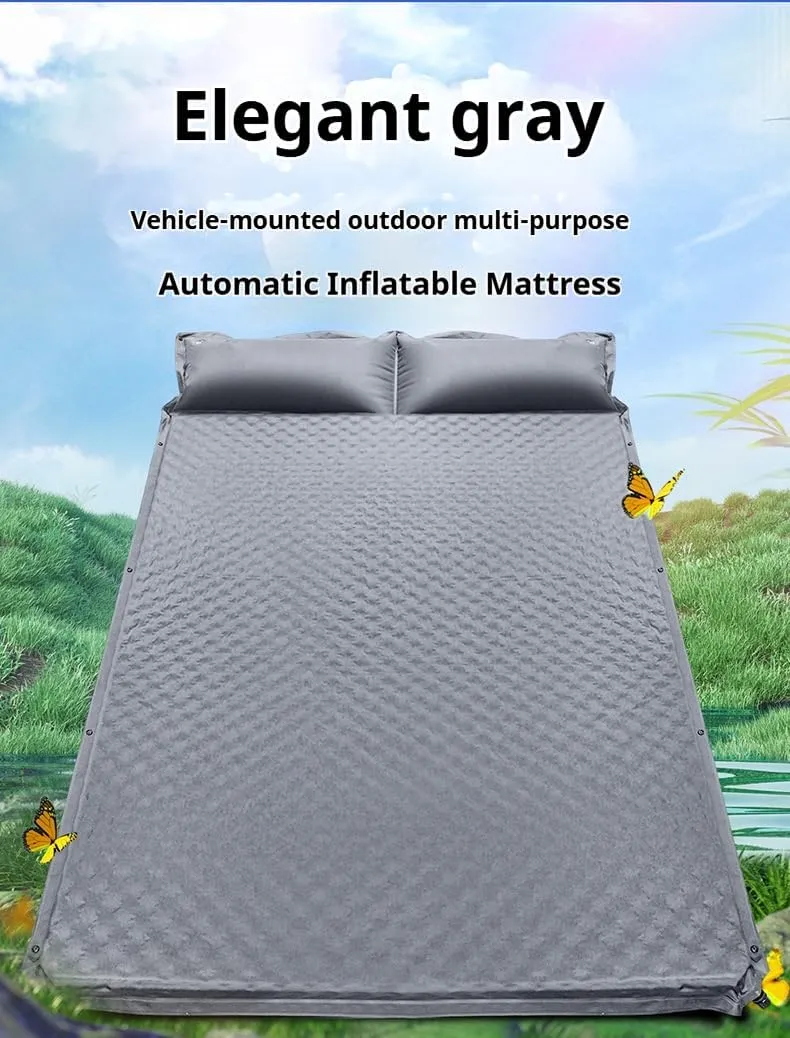 Car Suede Air Mattresses for Volvo XC40 2018-2023, Thickened Portable Travel Camping Inflatable Bed High Elastic Trunk Sleeping Pillow Pad,A