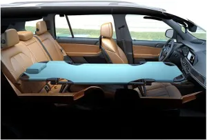 Car Travel Bed, Universal Non-Inflatable Car Travel Bed for Rear Seat – Folding Cushion for Co-Pilot, Office, and Outdoor Camping Use