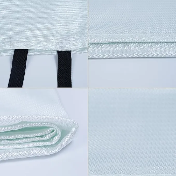 Carmen Emergency Fire Blanket for Home and Kitchen Flame Suppression Fiberglass Fire Blankets for House Camping Car Office Warehouse Emergency Survival Safety(1-Pack)
