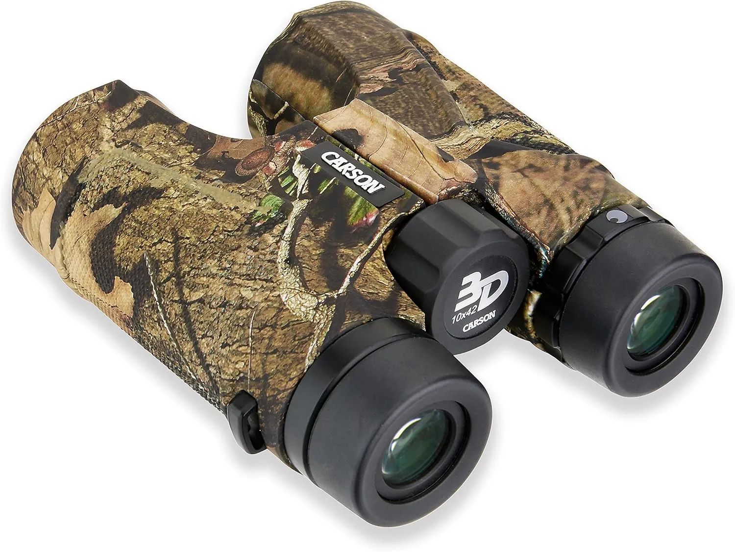Carson 3D Series 10x42mm High Definition Compact and Waterproof Binoculars with ED Glass, Mossy Oak Camouflage (TD-042EDMO)