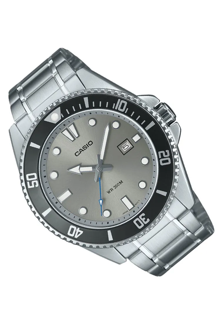 Casio MDV-107D-8A Analog Stainless Steel Strap Watch For Men