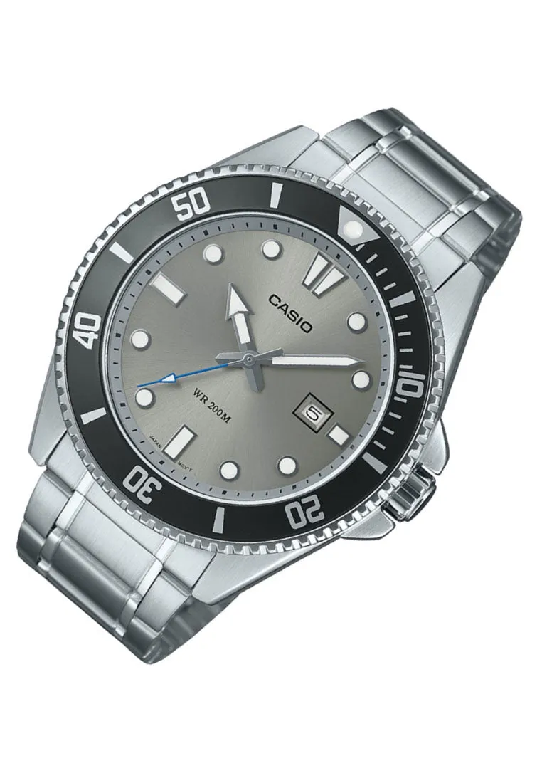 Casio MDV-107D-8A Analog Stainless Steel Strap Watch For Men