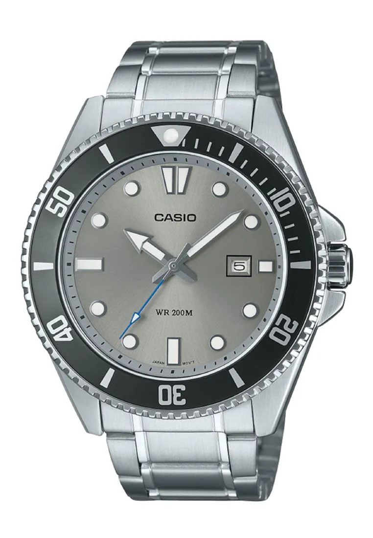 Casio MDV-107D-8A Analog Stainless Steel Strap Watch For Men