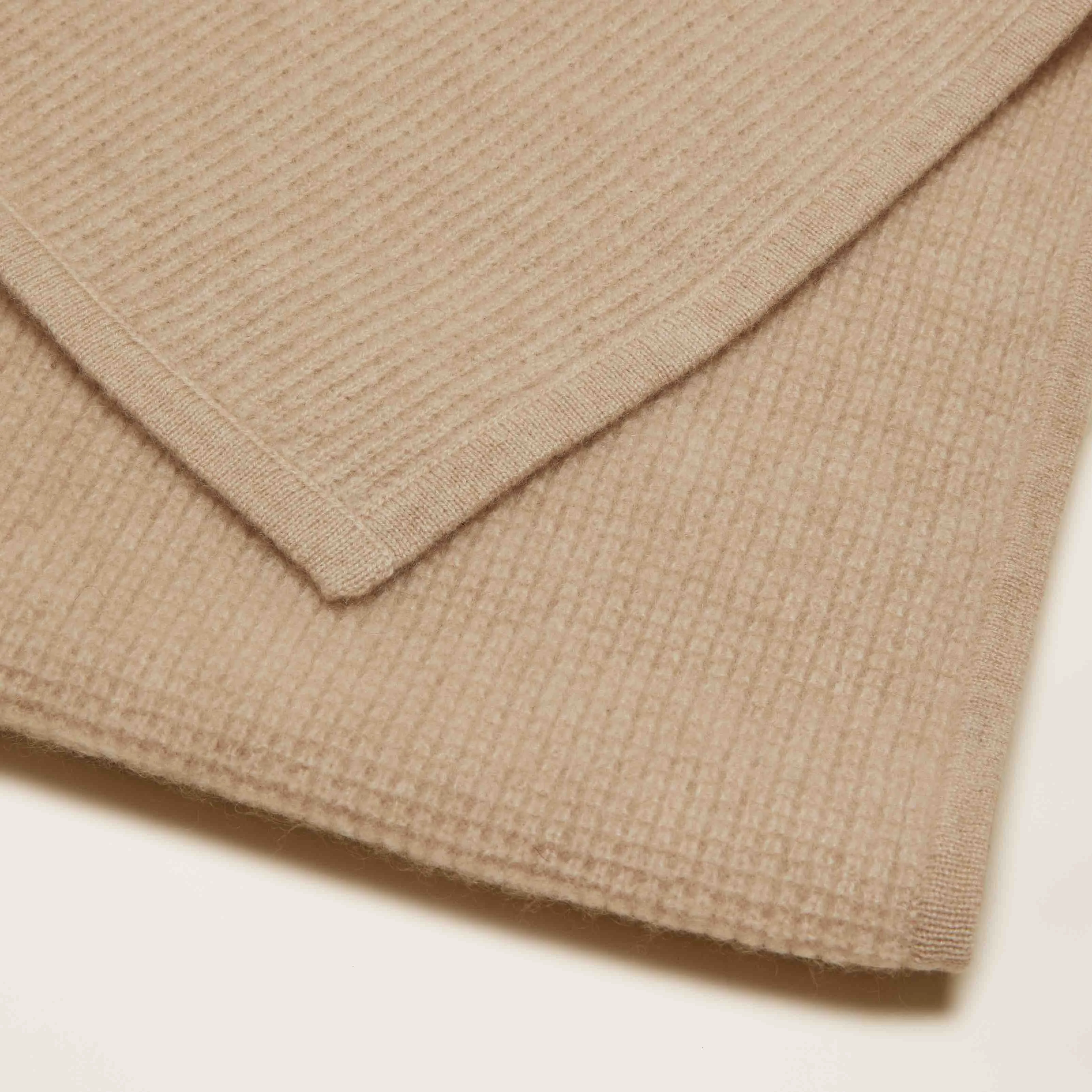 Cassie Cashmere Waffle Knit Baby Blanket by Italic