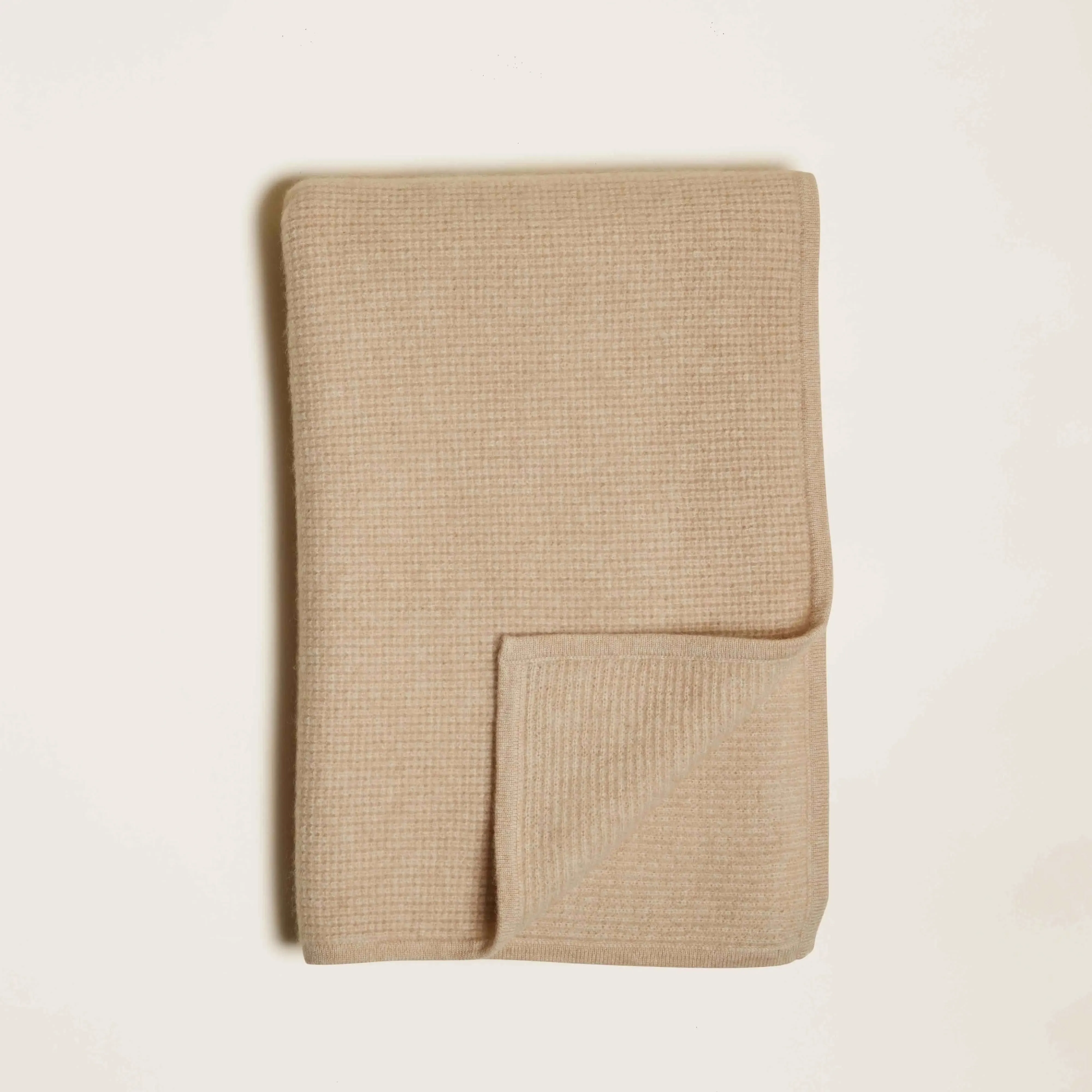 Cassie Cashmere Waffle Knit Baby Blanket by Italic