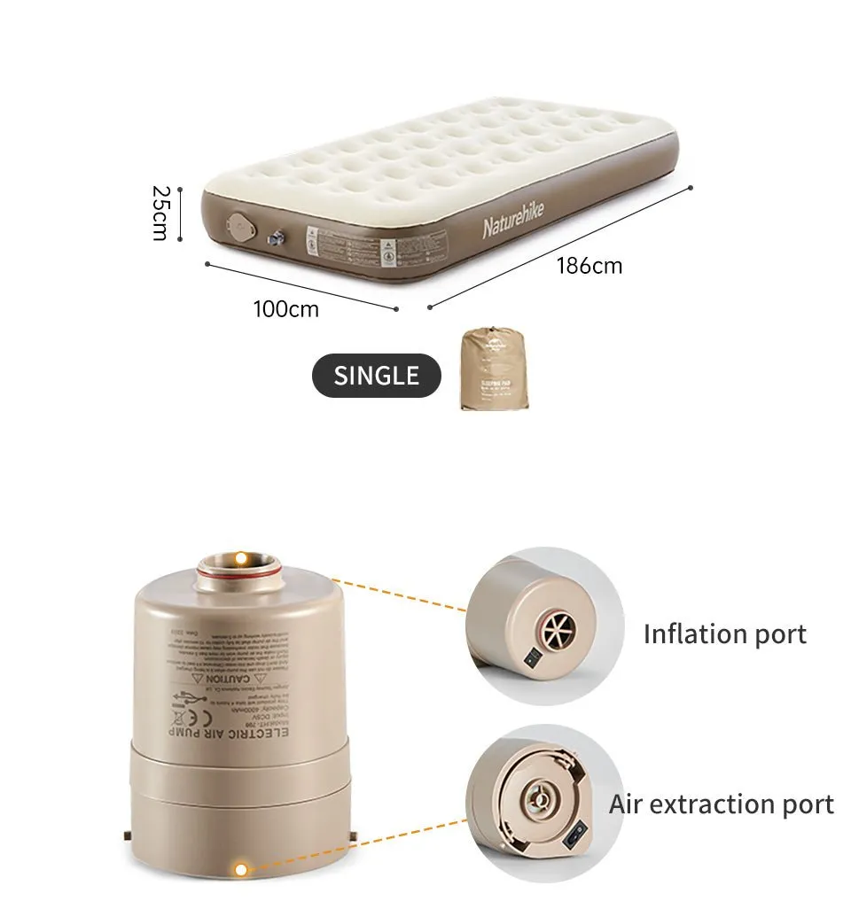 (Chenjing)-C25Built-in pump PVC raised inflatable mattress