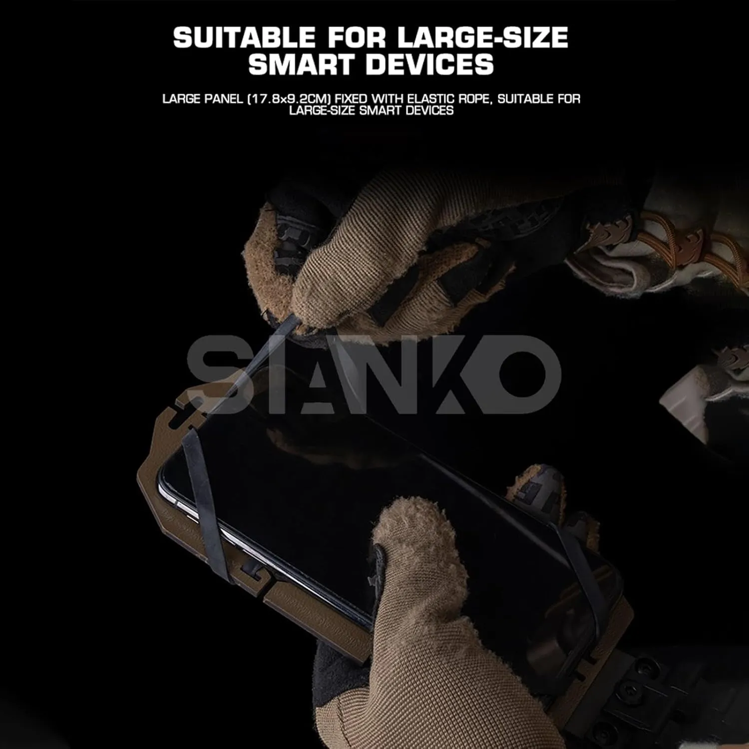 Chest Rig Tactical Phone Holder,90° Rotating Foldable Molle Phone Carrier Plate Mount Board Navigation,Airsoft Paintball Hunting Military Gear