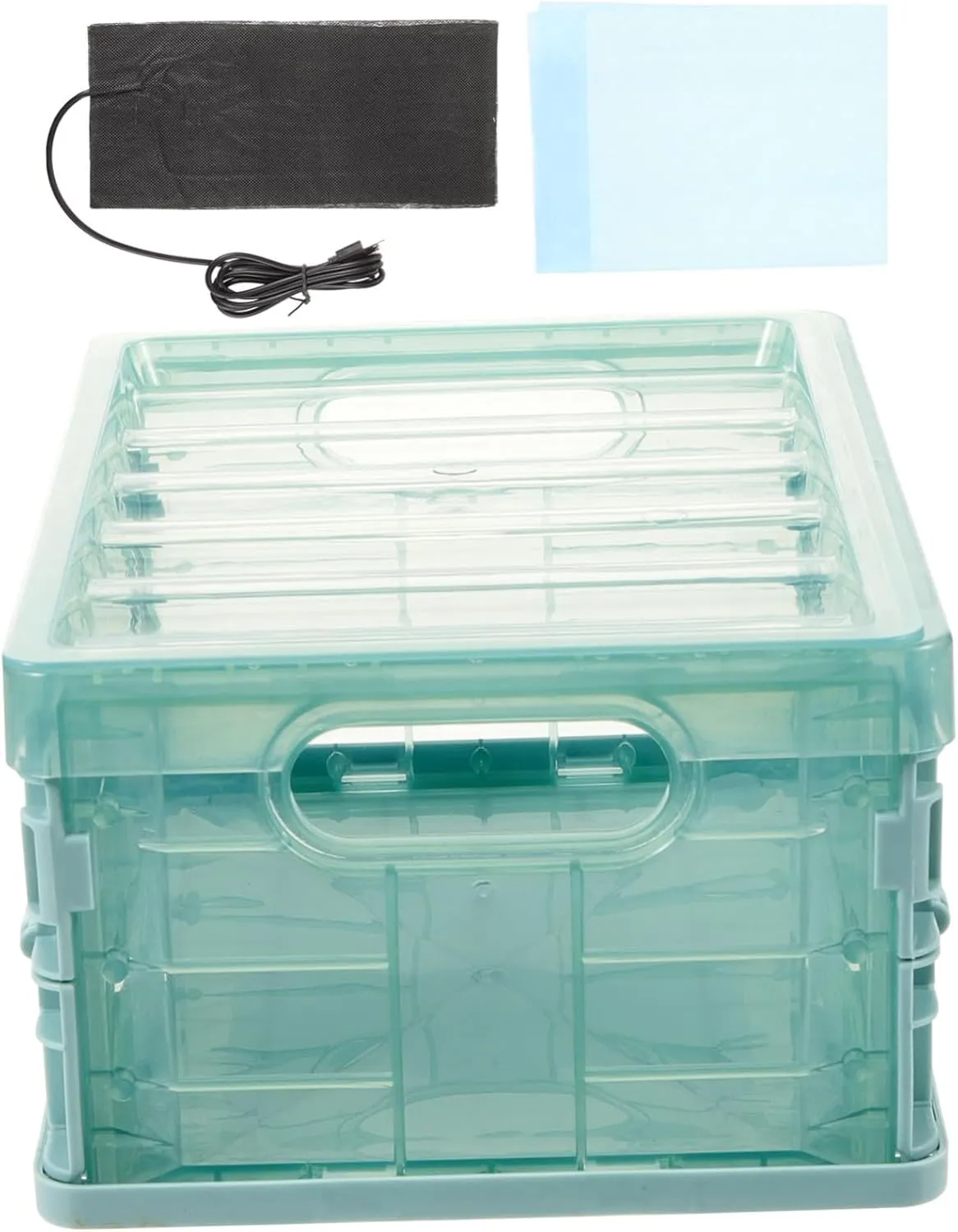 Chick Incubator Box Parrot Incubation Supplies Portable Reusable Incubation Box with Heat Mat and Chick Rearing