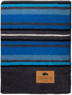 Chubbuck 100% Wool Blanket Camping (60" x 84") - Large Wool Blanket for Outdoor, Survival Kit, Emergency, Camping and Home Use - Fire Retardant, Soft and Warm Blankets for Winter (Lakeland)