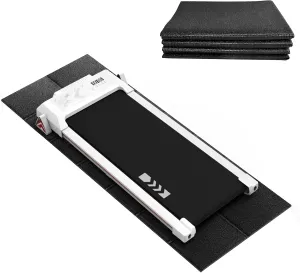 CIIHI Foldable Rubber Treadmill Mat - Walking Pad Mats for Home Fitness - Bike Gym Mat in High Resilience, Floor Protector with Non-Slip Texture, Easy to Clean