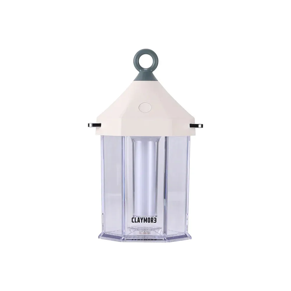 Claymore Cabin Ivory Camping Rechargeable LED Lantern & Power Station