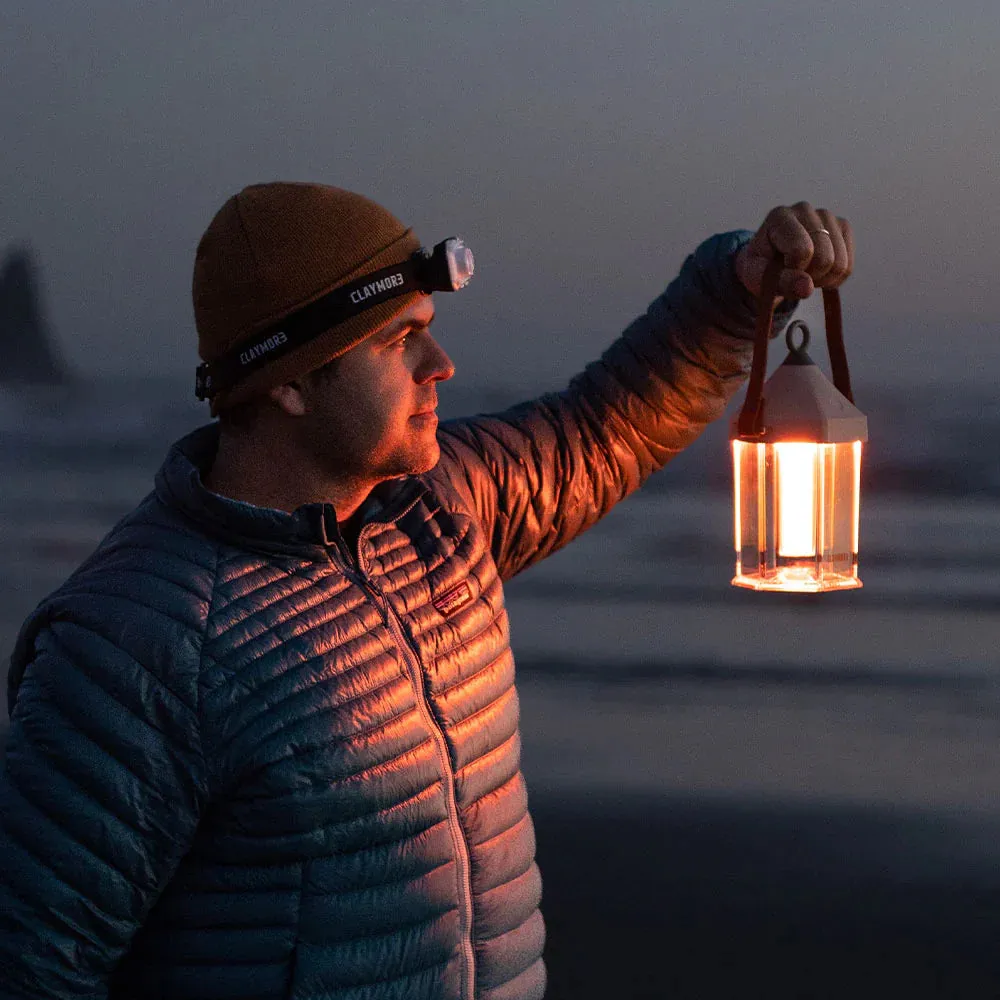 Claymore Cabin Ivory Camping Rechargeable LED Lantern & Power Station