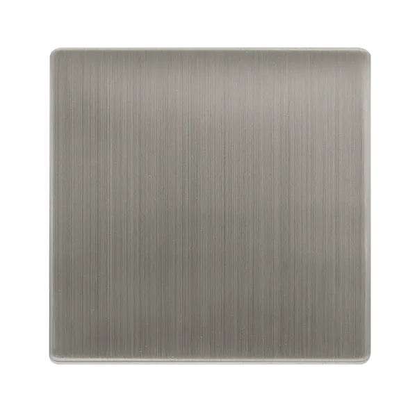 Click Definity Complete SFSS060 1 Gang Blank Plate - Stainless Steel Cover Plate