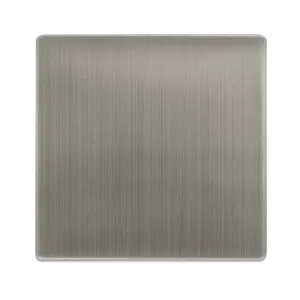 Click Definity Complete SFSS060 1 Gang Blank Plate - Stainless Steel Cover Plate