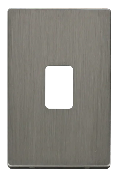 Click Definity SCP202SS 45A 2 Gang Plate Switch Cover Plate - Stainless Steel