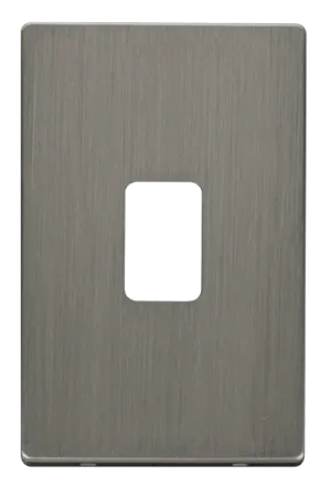 Click Definity SCP202SS 45A 2 Gang Plate Switch Cover Plate - Stainless Steel