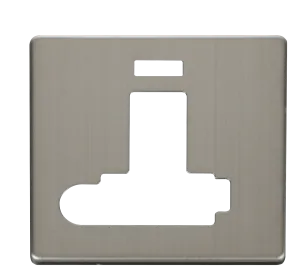 Click Definity SCP352SS 13A Fuse Switched Conn. Unit with F/O & Neon (Lockable) Cover Plate - Stainless Steel
