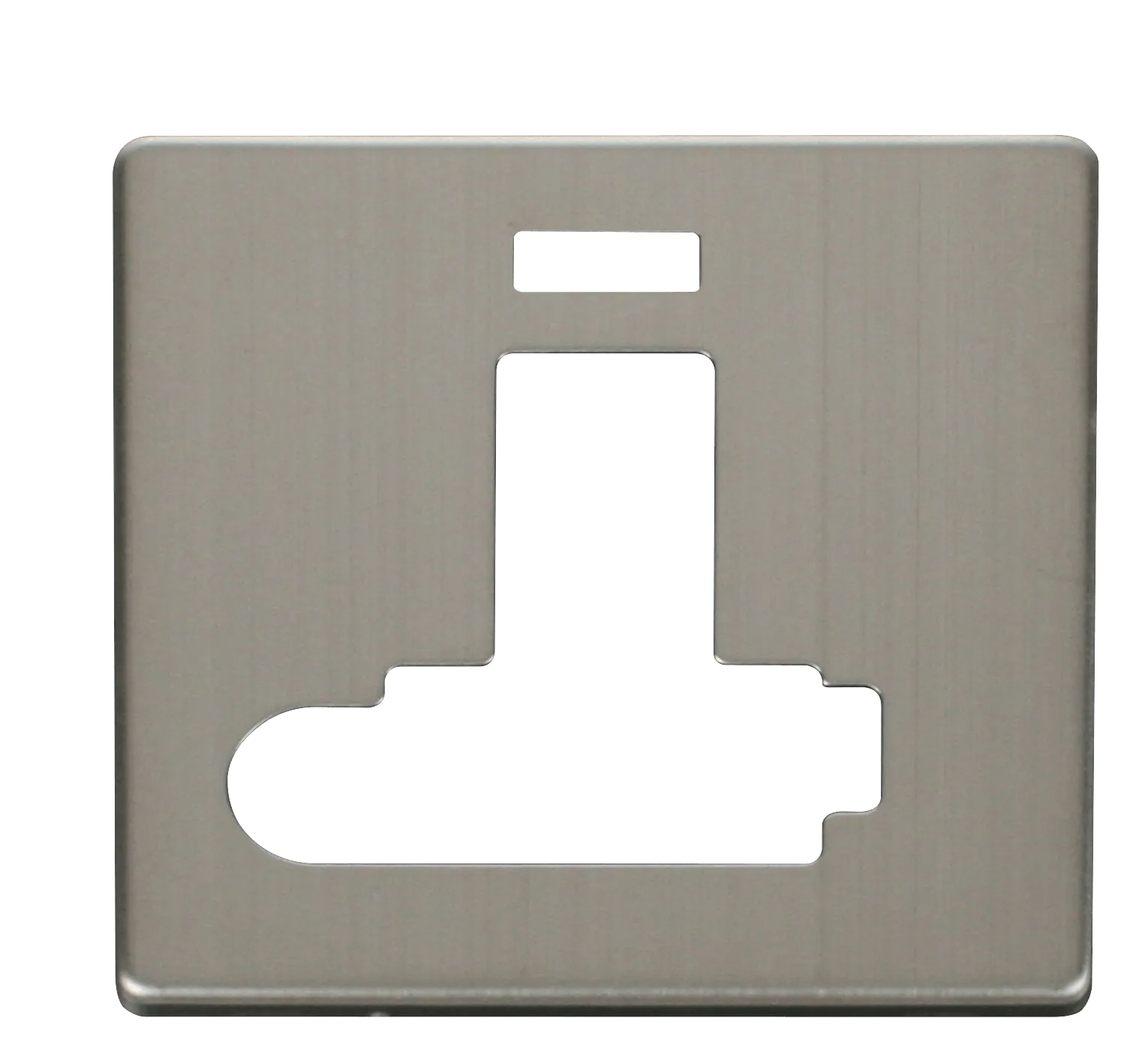 Click Definity SCP352SS 13A Fuse Switched Conn. Unit with F/O & Neon (Lockable) Cover Plate - Stainless Steel